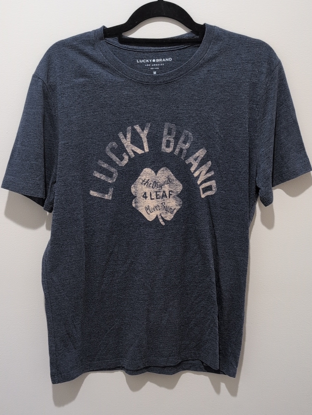 Lucky Brand Navy Blue Graphic Short Sleeve Tee